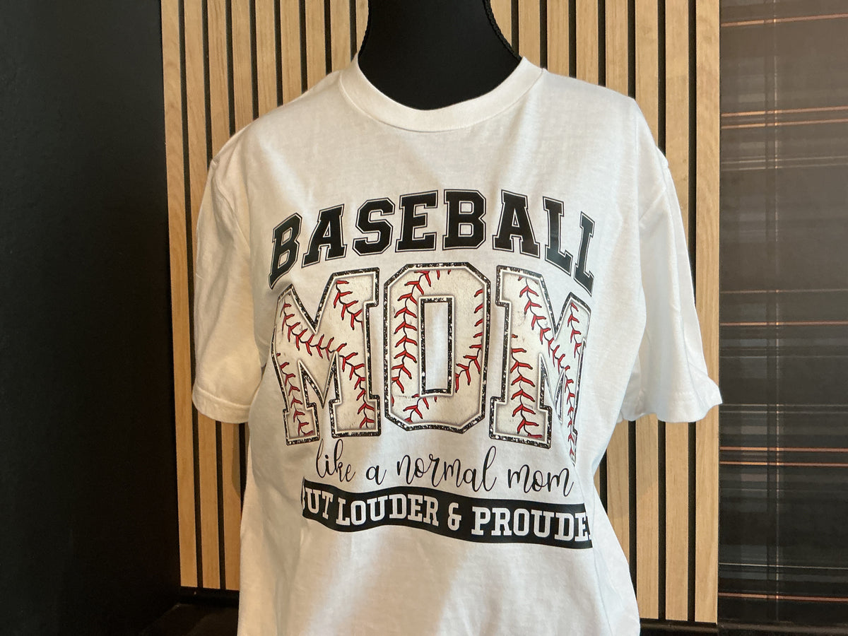 Baseball Mom - Louder White