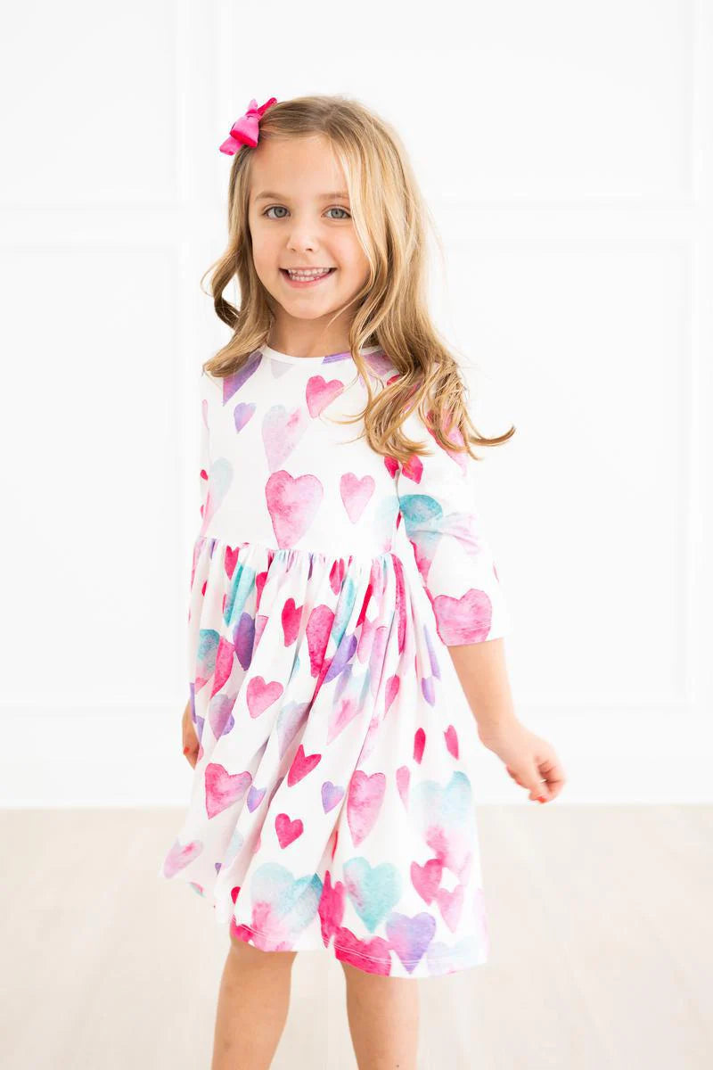 Light Hearted 3/4 Sleeve Dress