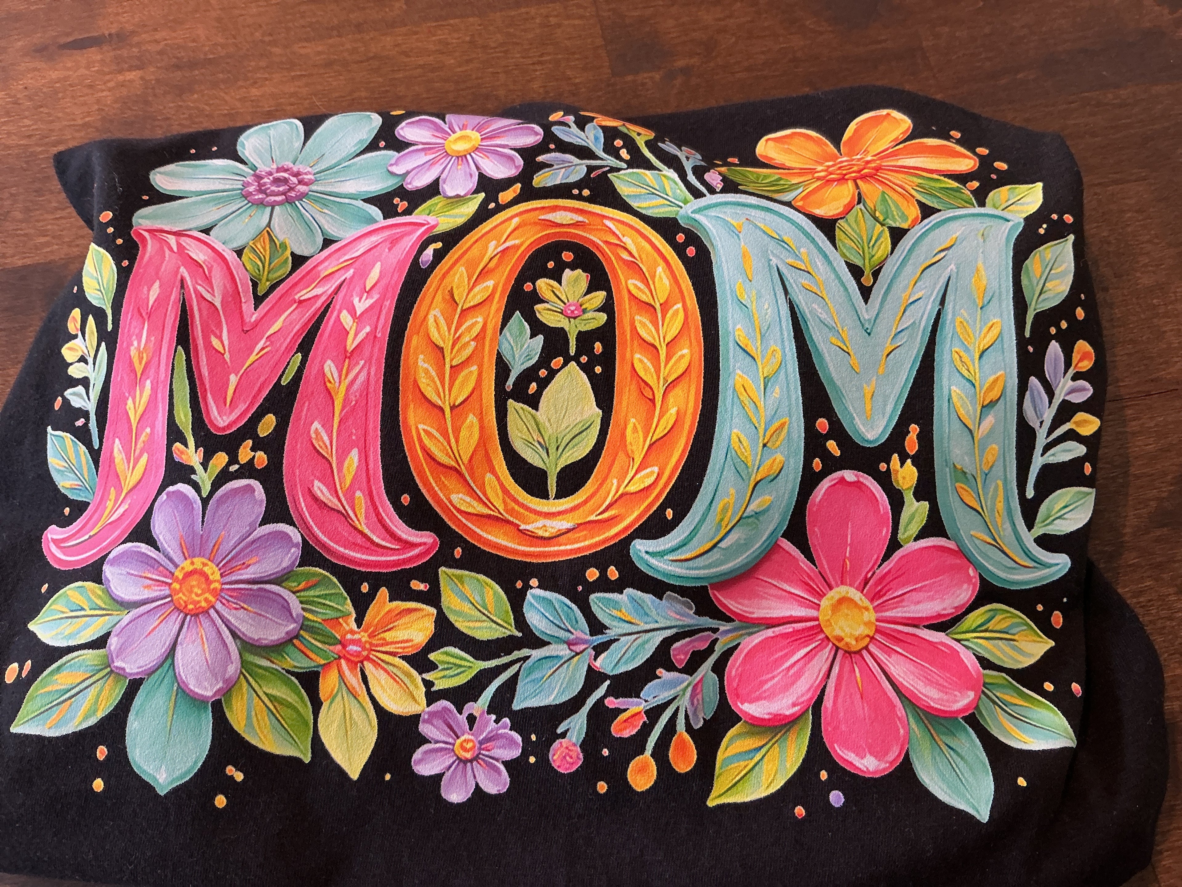 Mom screen print tee