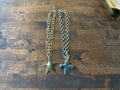 Chunky star and cross necklace