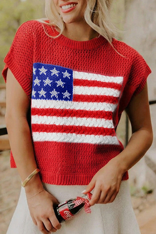 Red Flag Sweater