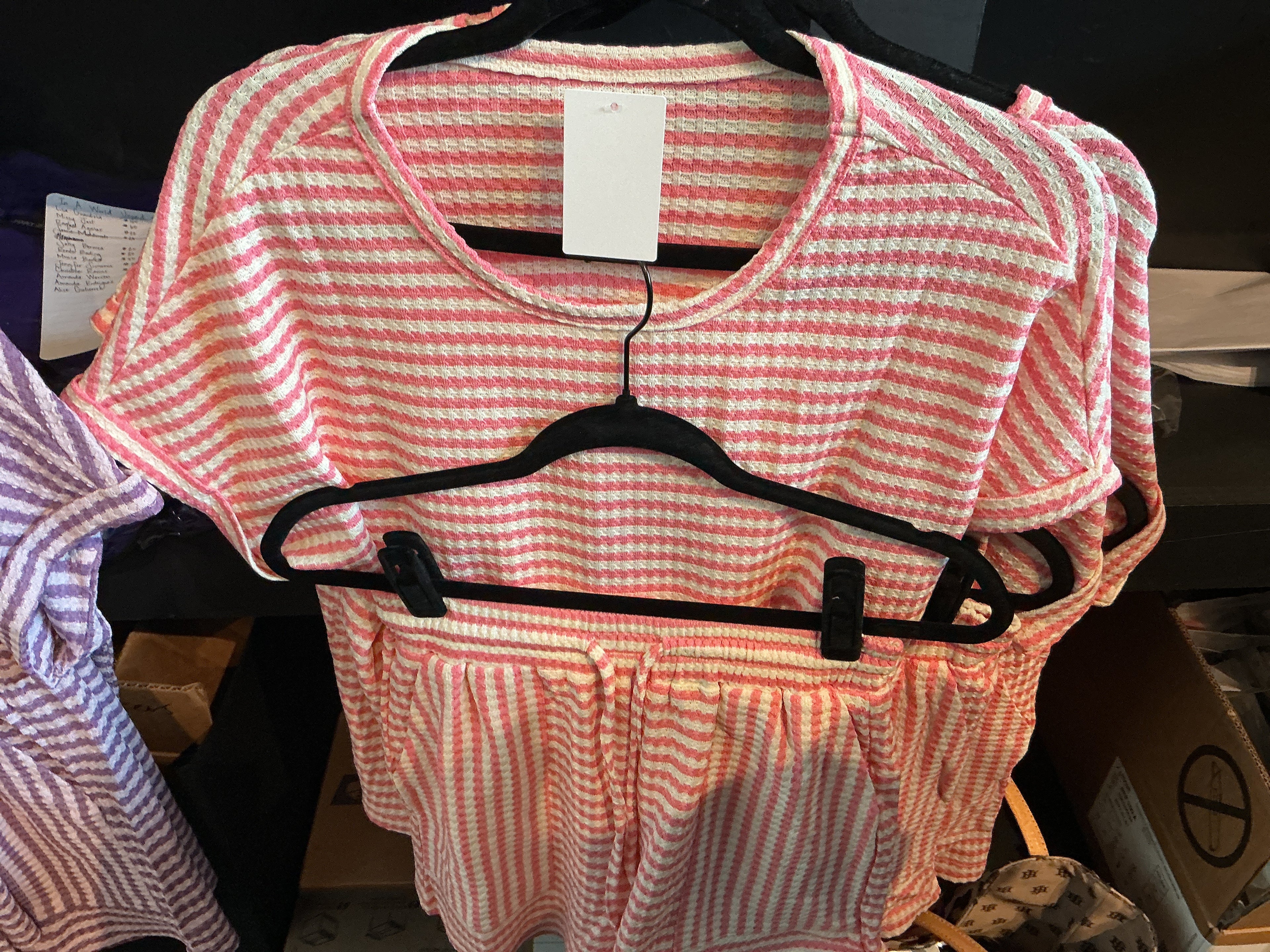 Pink and Purple Stripe Sets