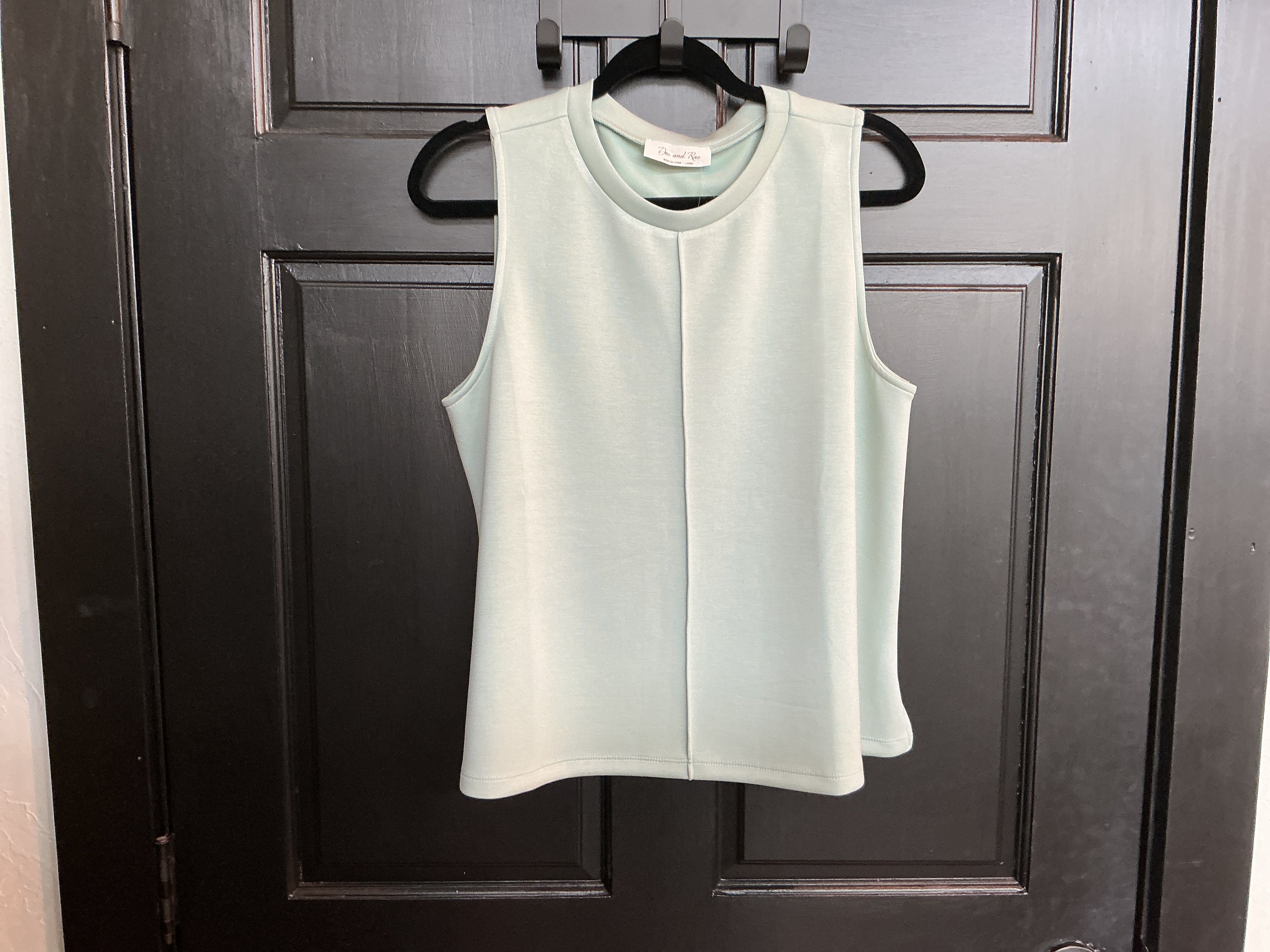 Doe and Rae Scuba Knit Sleevless Tops