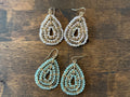 Beaded Tear Drop Earrings