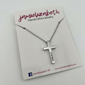 Silver Cross Necklace - "Chosen"