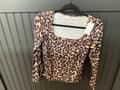 Leopard Scoop Neck Top