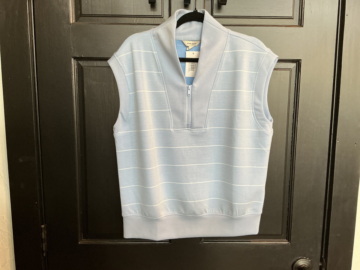 Modal Scuba Luxe Quarter Zip Sleeveless Top