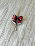 Santa Belt Bow Badge Reel