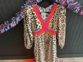 Orange/Pink Leopard Dress
