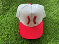 Red Baseball stitch hat