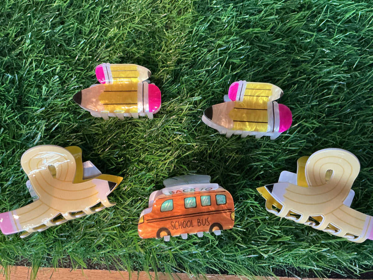 Assorted Plastic Hair Clips
