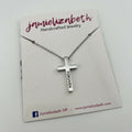 Silver Cross Necklace - "Forgiven"