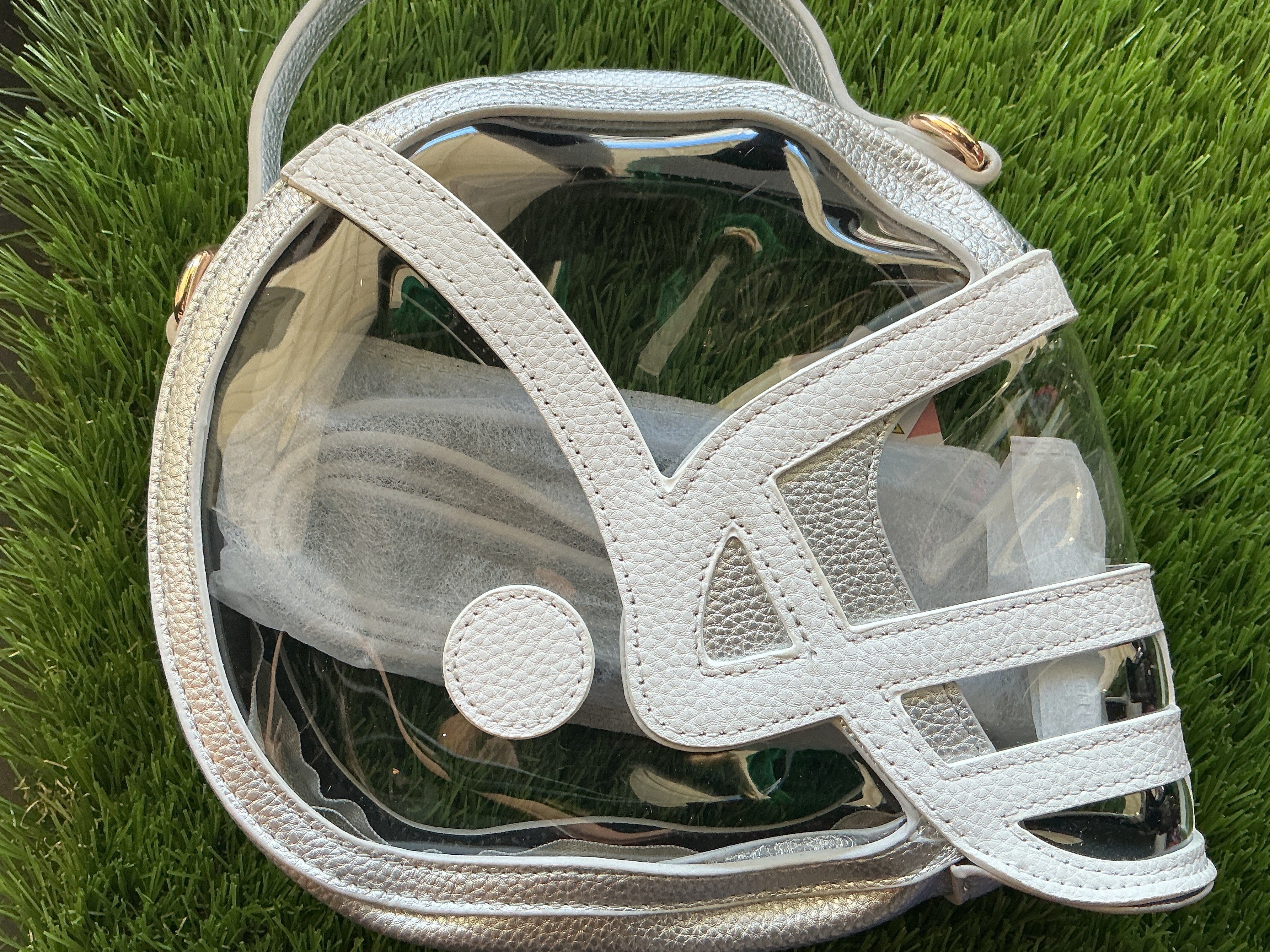 Clear Football Helmet Purse