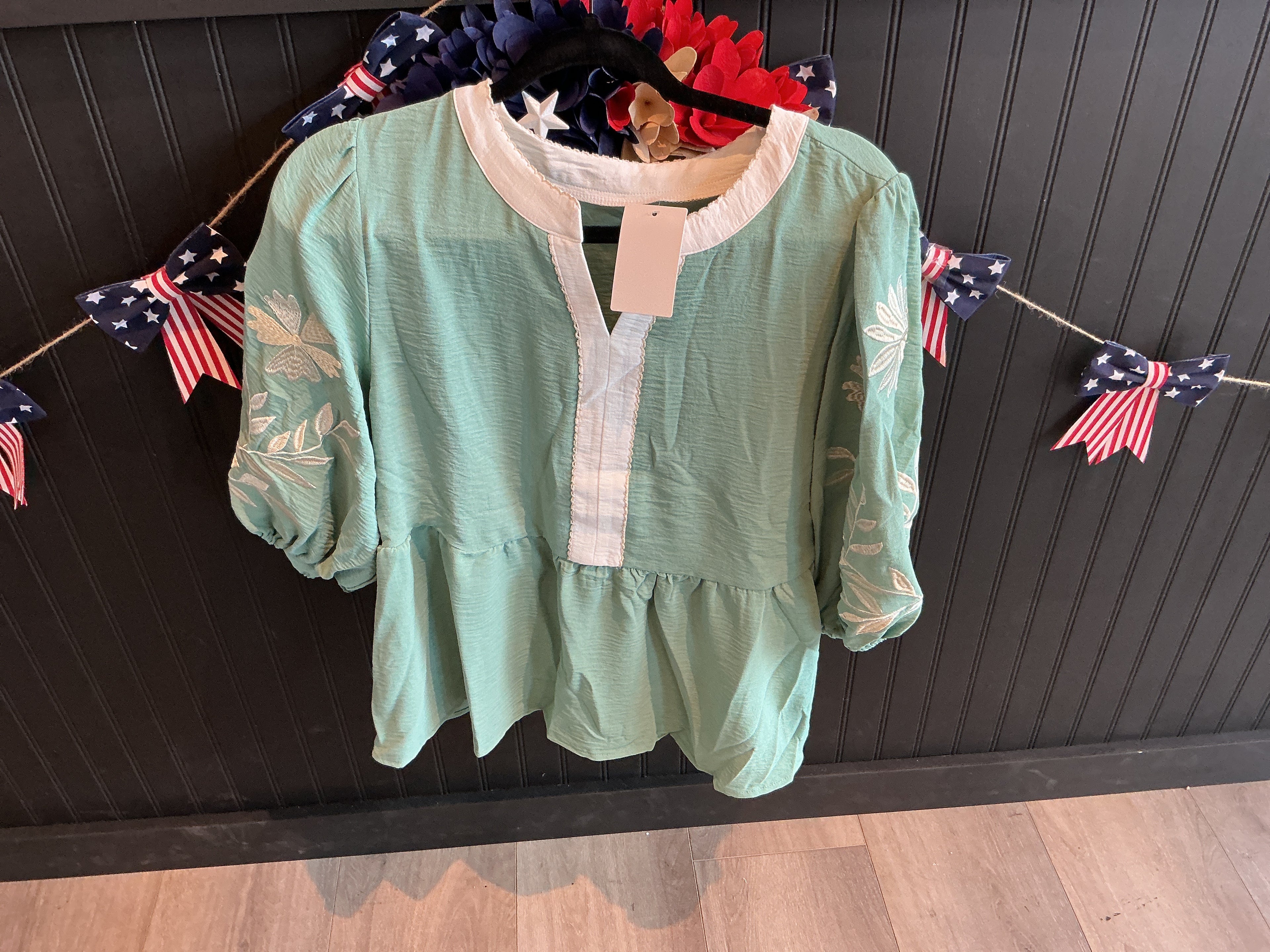 Sea Green Tunic Top