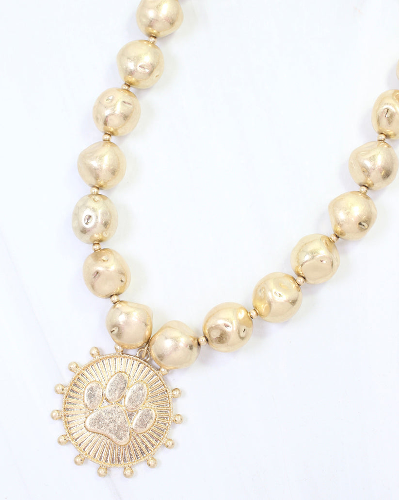 Caroline Hill Necklace with Paw