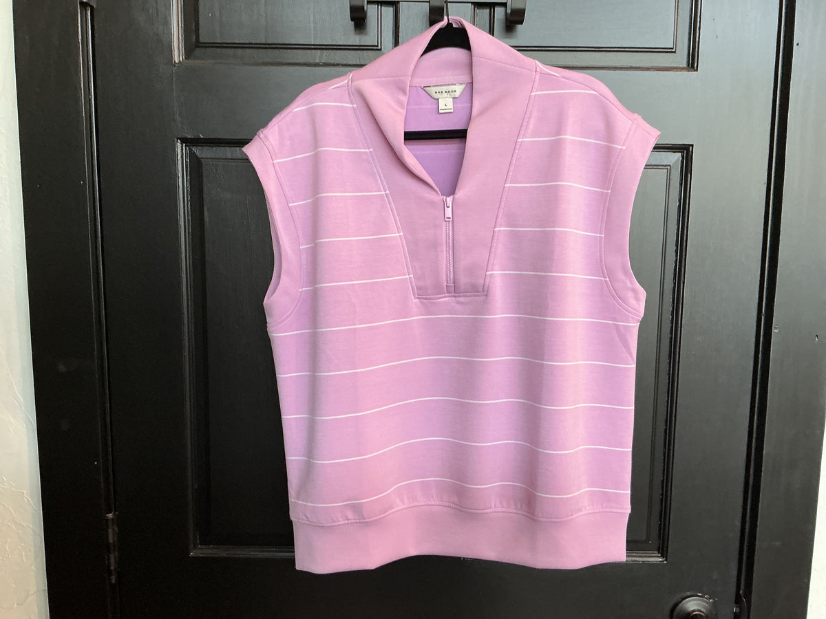 Modal Scuba Luxe Quarter Zip Sleeveless Top