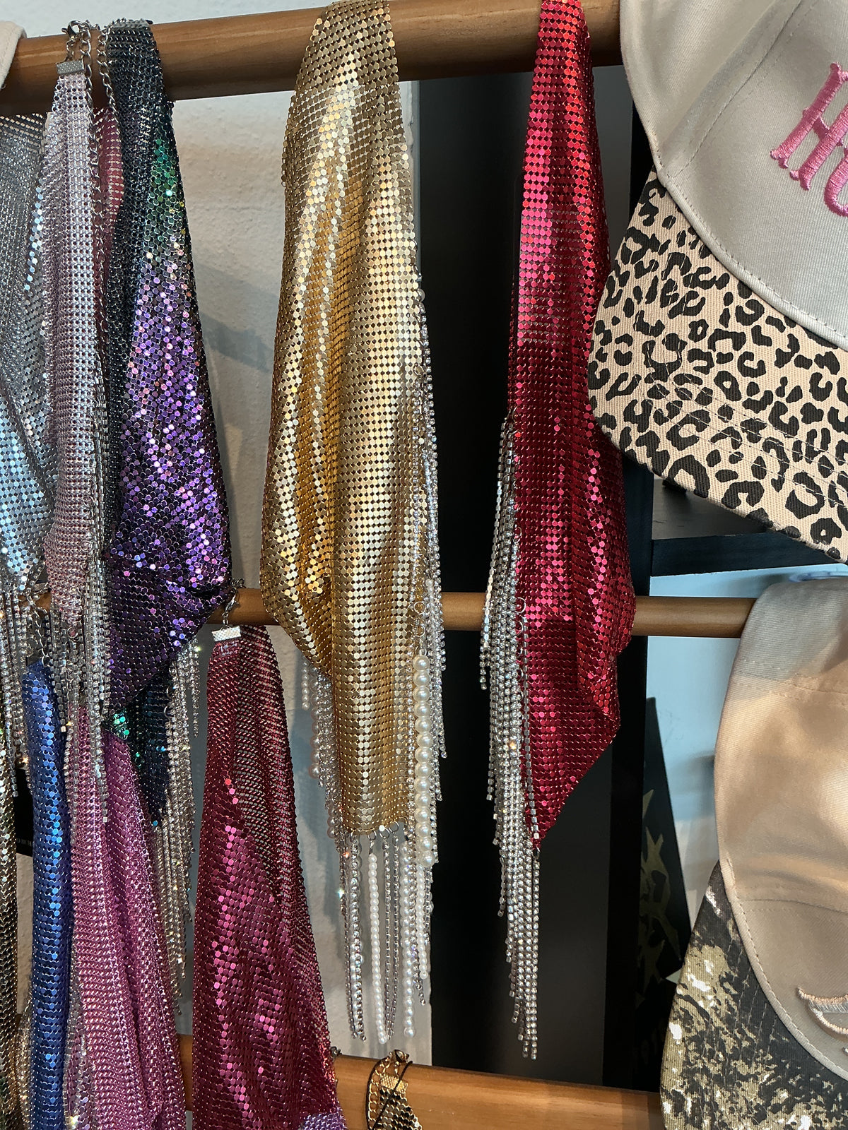 Gold with pearls Bad Girl Bandana