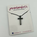 Black Cross Necklace - "Forgiven"