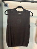 Elle Grey Shimmer Sleeveless sweaters