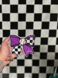 Freshie- Baseball Checkered Bow