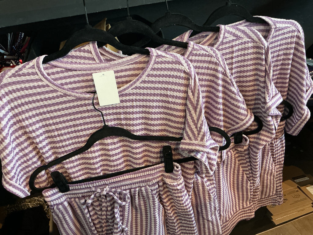 Pink and Purple Stripe Sets
