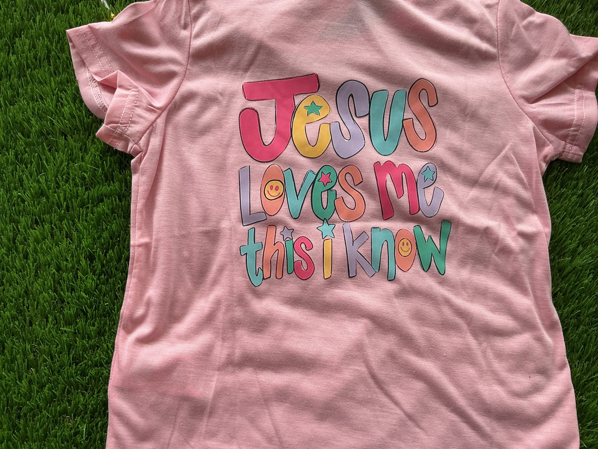 Jesus loves me kids tee and kids Dance Tee