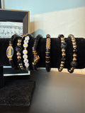 Black and Gold Bracelets