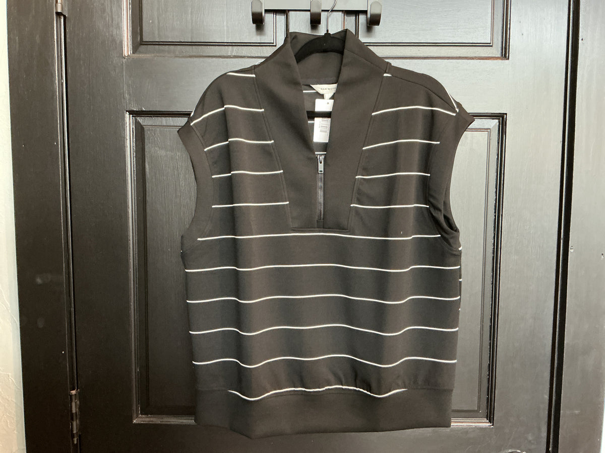 Modal Scuba Luxe Quarter Zip Sleeveless Top