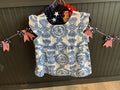 Blue embroider cutie top