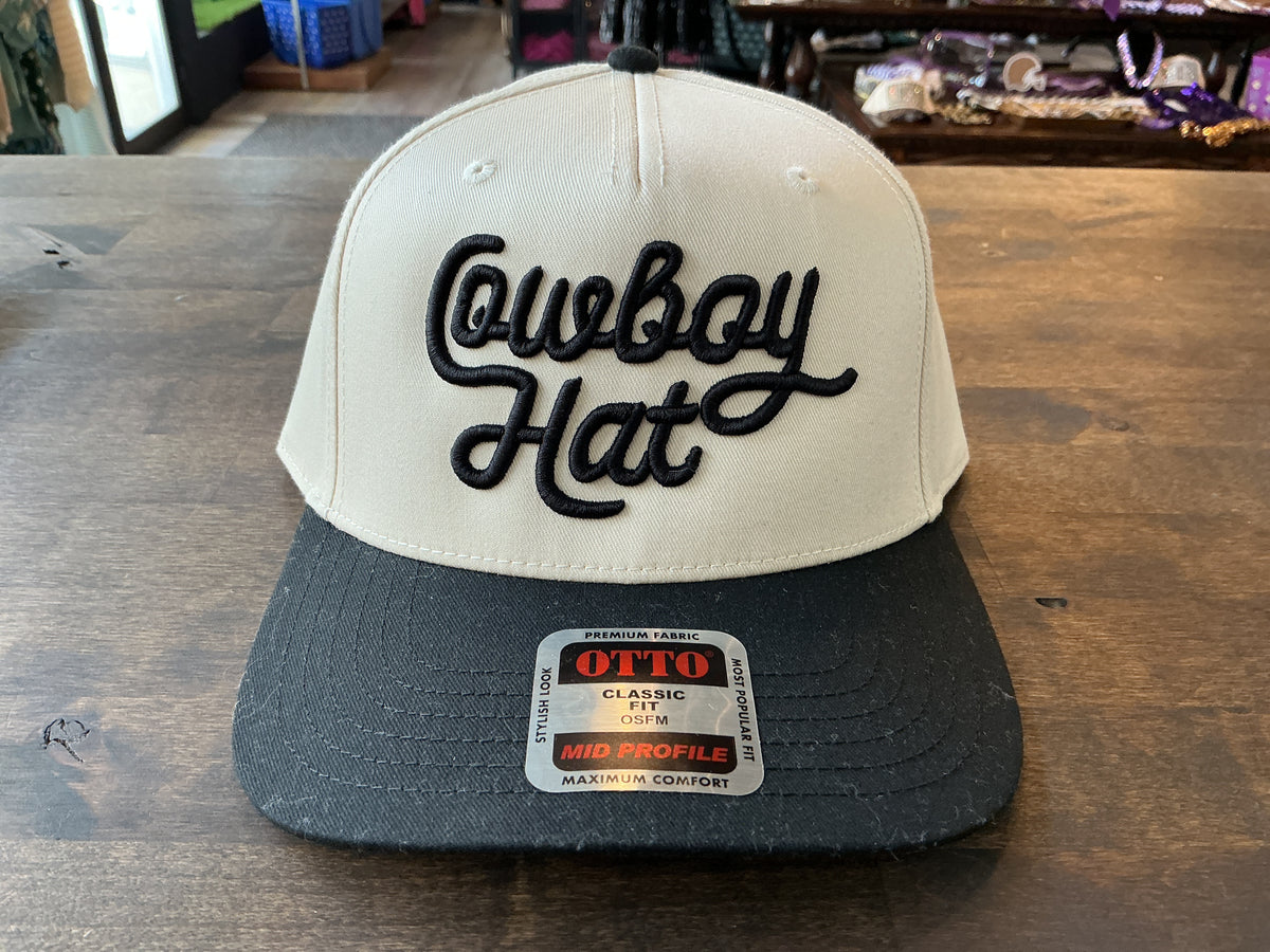 Cowboy hat trucker hat