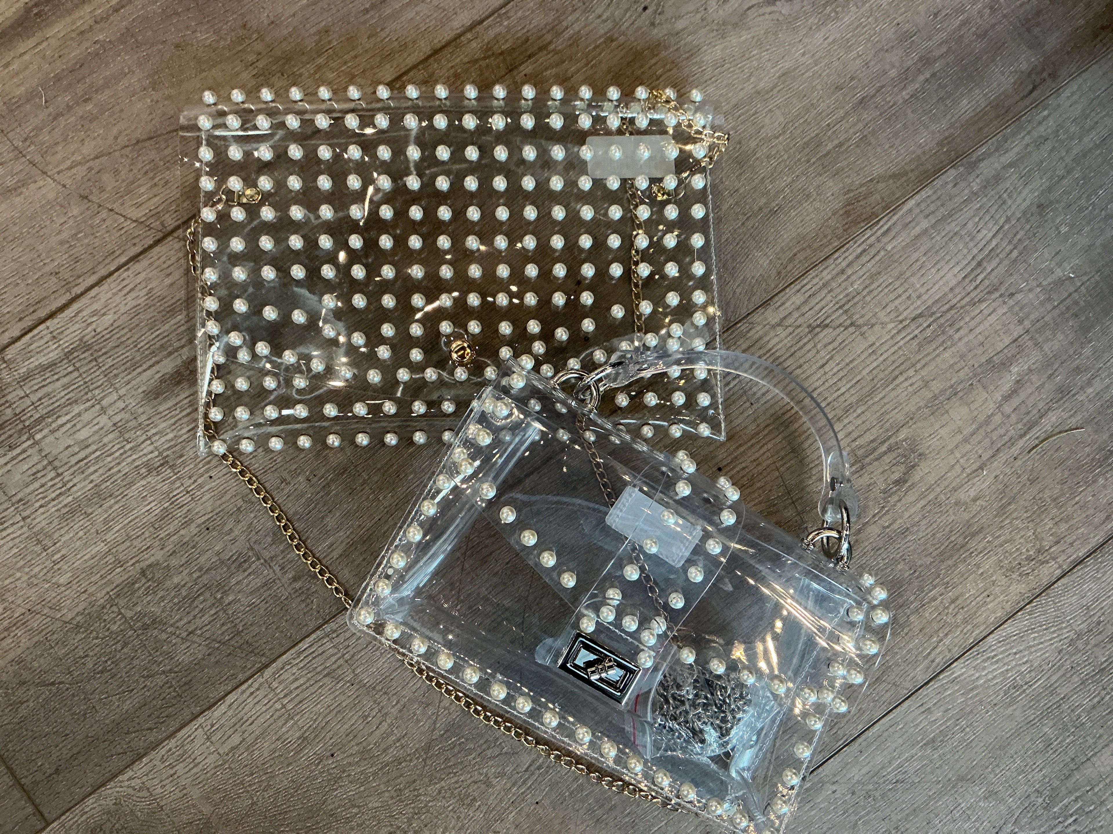 Clear Pearl Purses