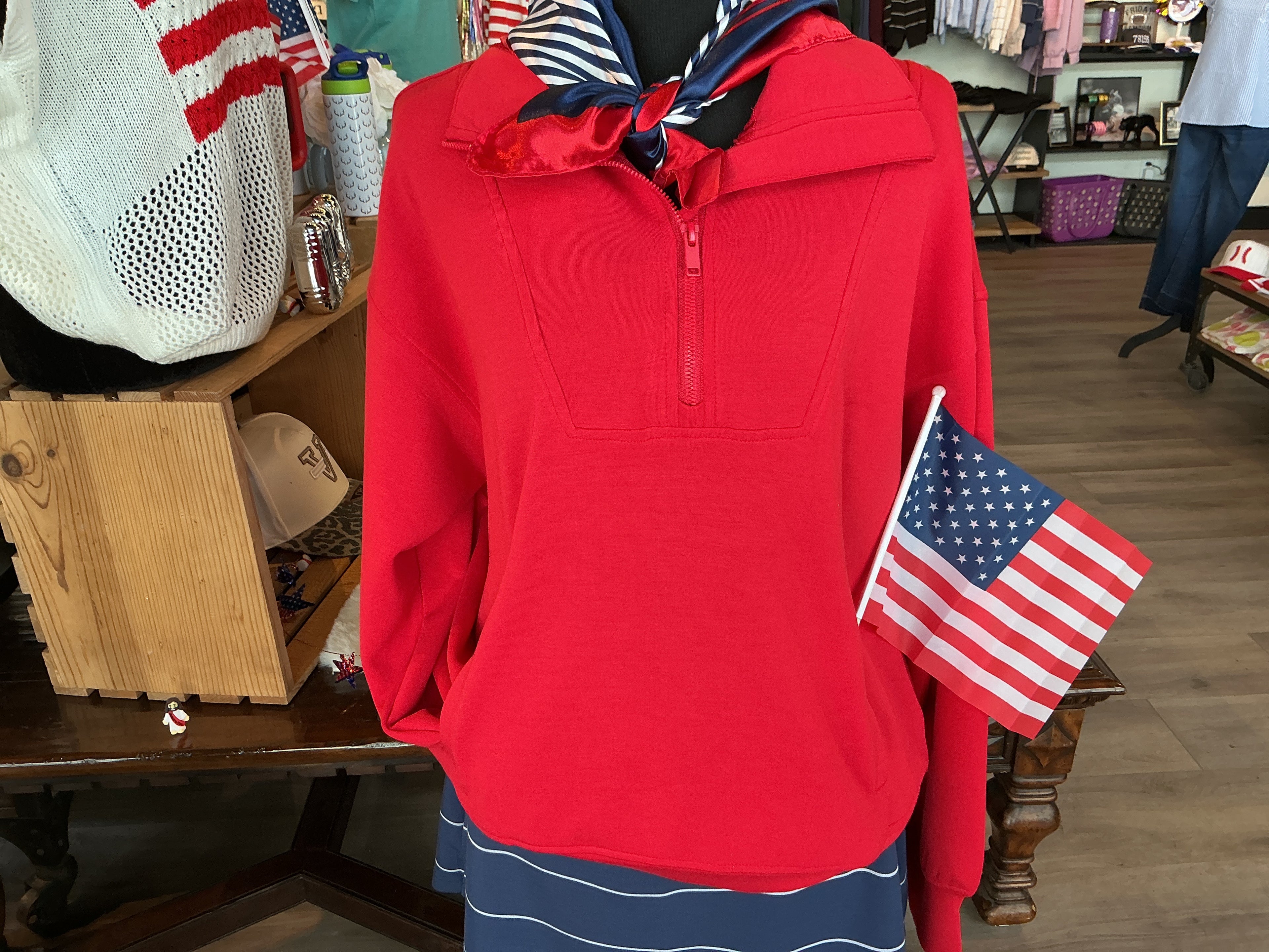Modal Scuba Luxe Half Zip Jacket
