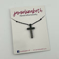 Black Cross Necklace- "Salt & Light"