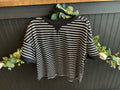 Black and White Stripe Top