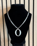 Silver Hammered Necklace