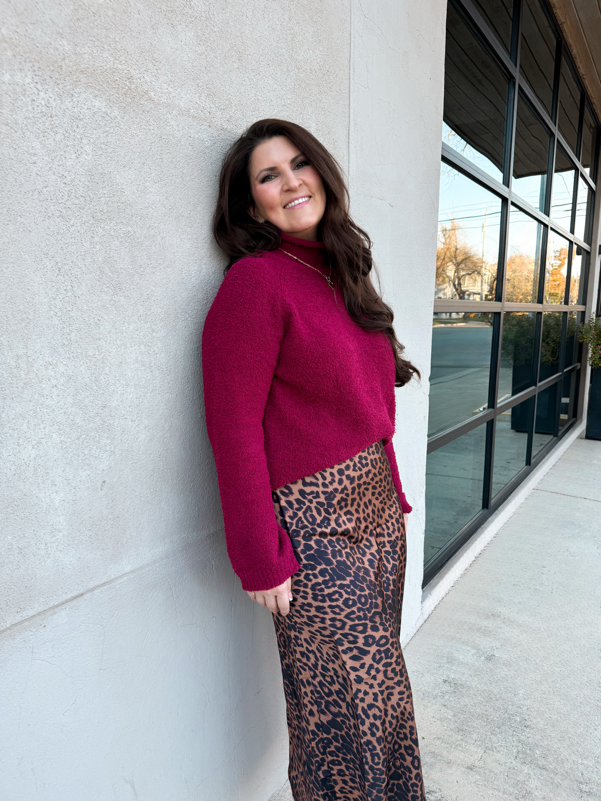 Burgundy Cashmere Sweater