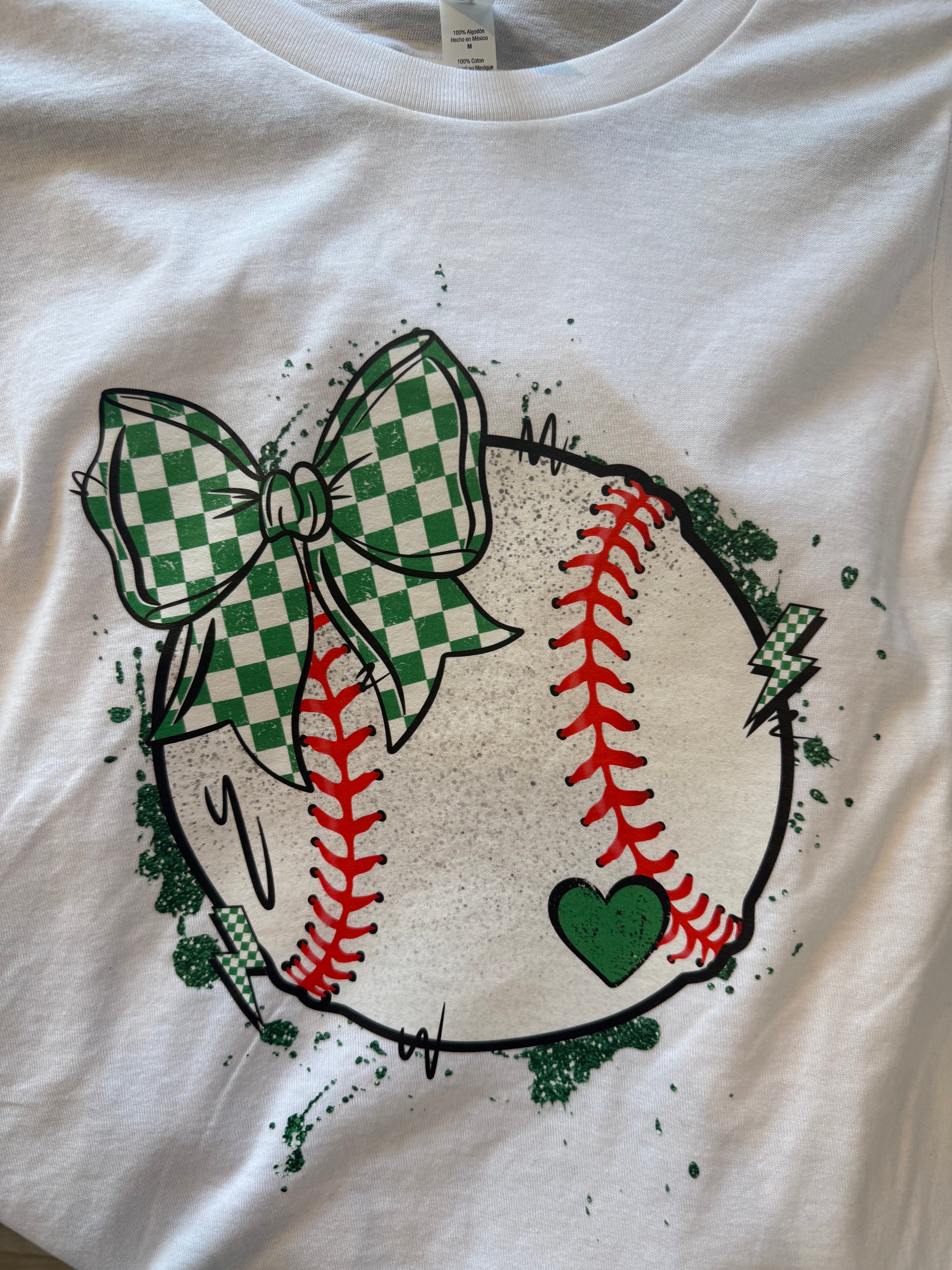 Baseball with Bow TShirt