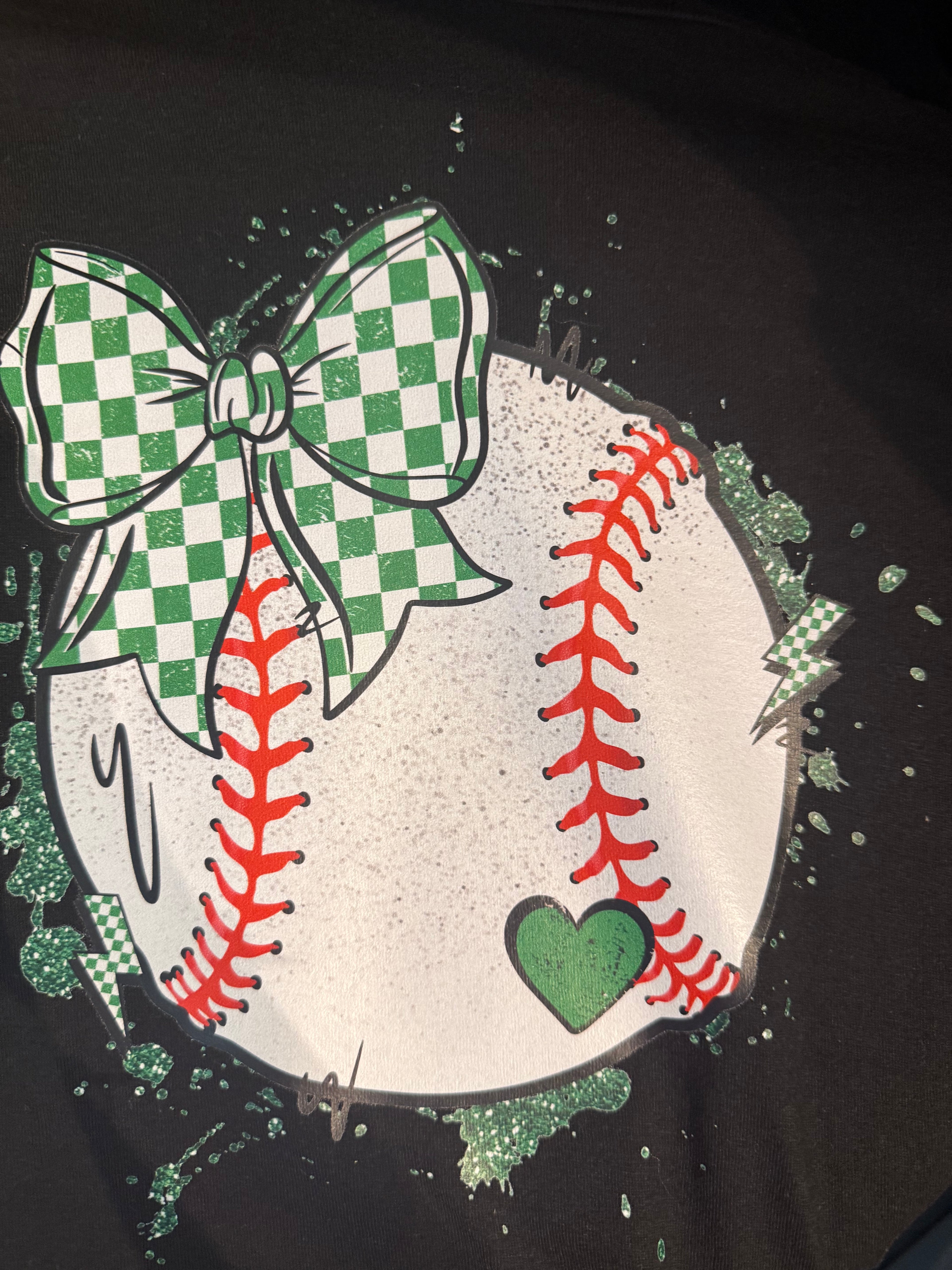 Baseball with Bow TShirt