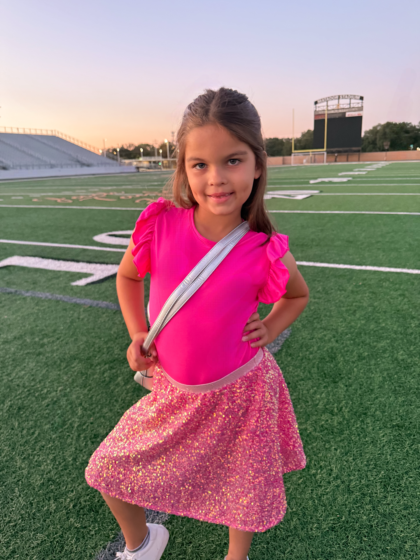 The Pretty-In-Pink Short Sleeve Ruffle Tee