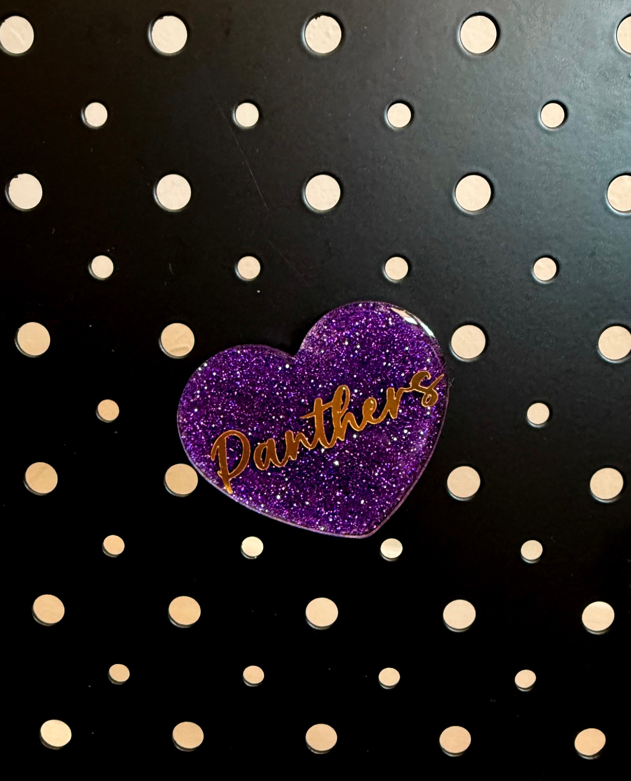 Panthers Heart Magnet