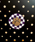 Checkered Paw Magnet