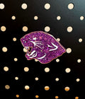 Bright Purple Panther Head Magnet