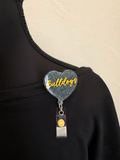 Bulldogs Heart Badge Reel