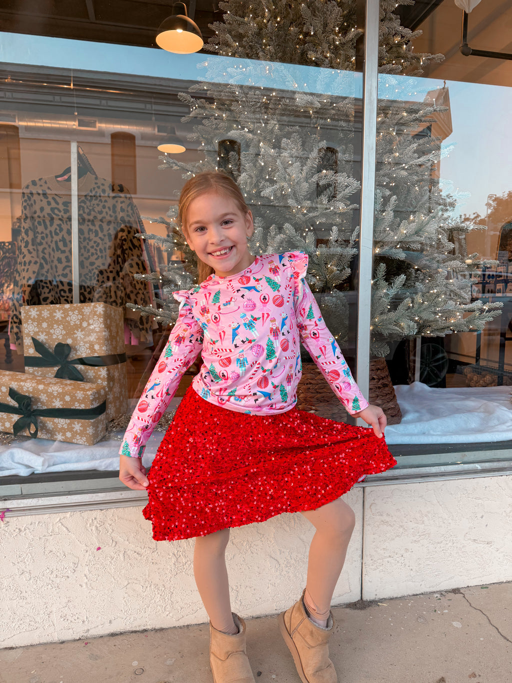 Christmas Red Velvet Skort