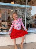 Christmas Red Velvet Skort