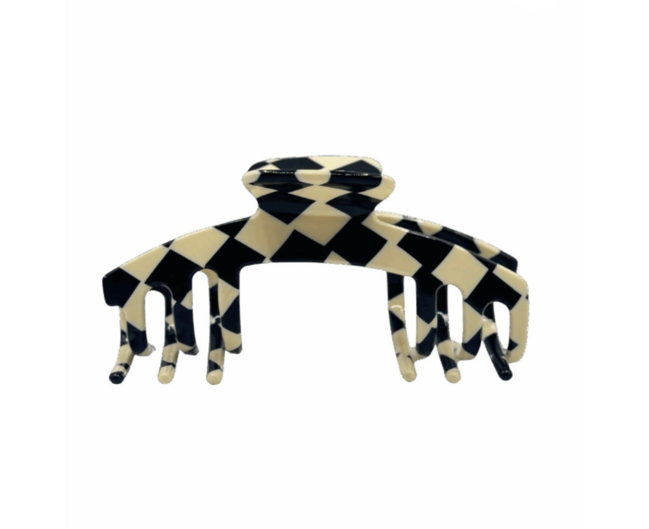 Black and white checkered trucker claw