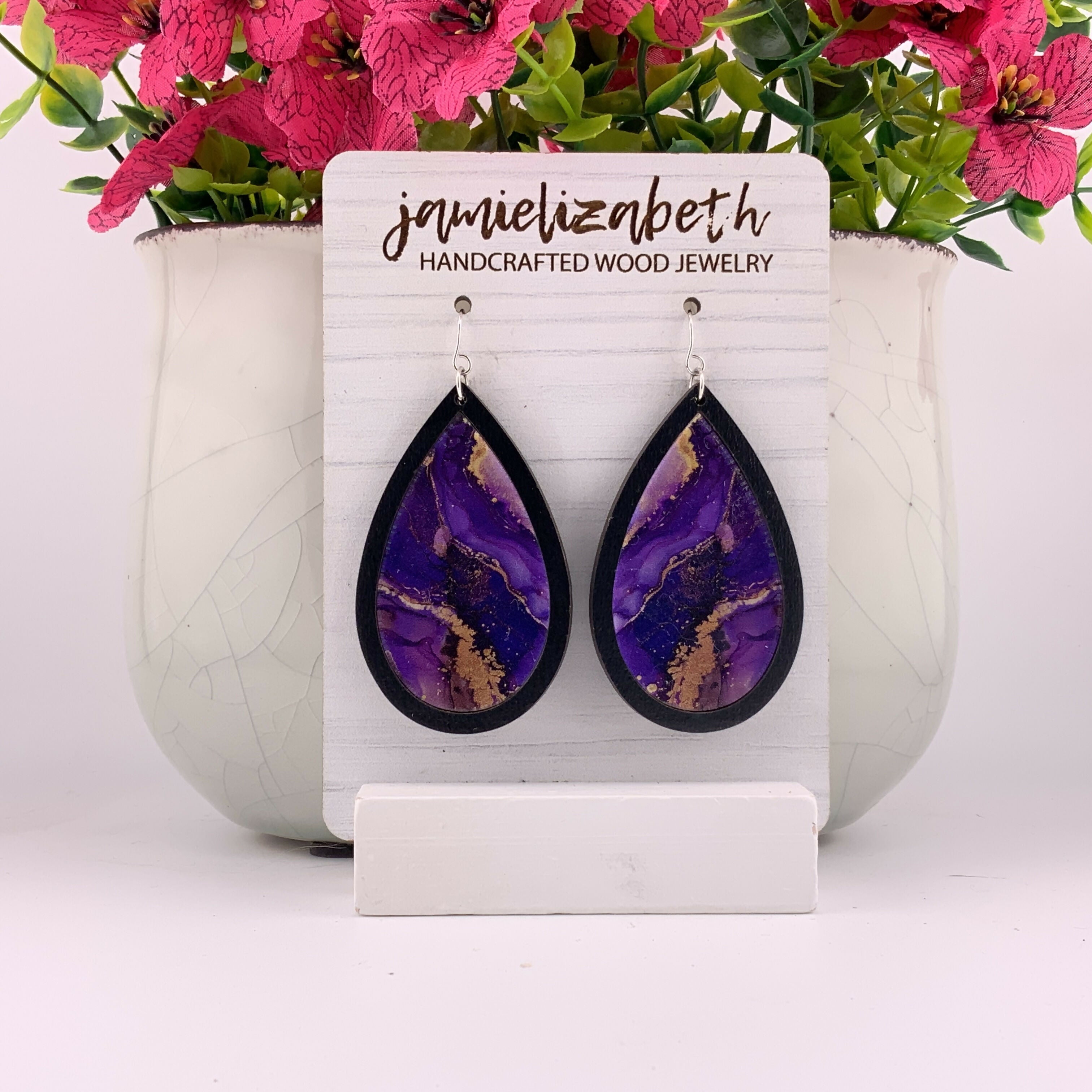 Purple and Gold Ink Painting