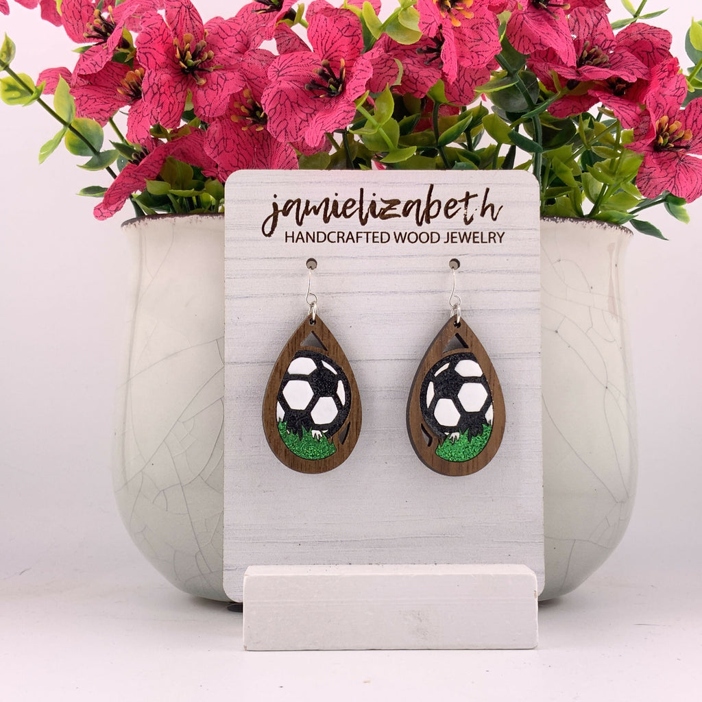 Soccer Earrings