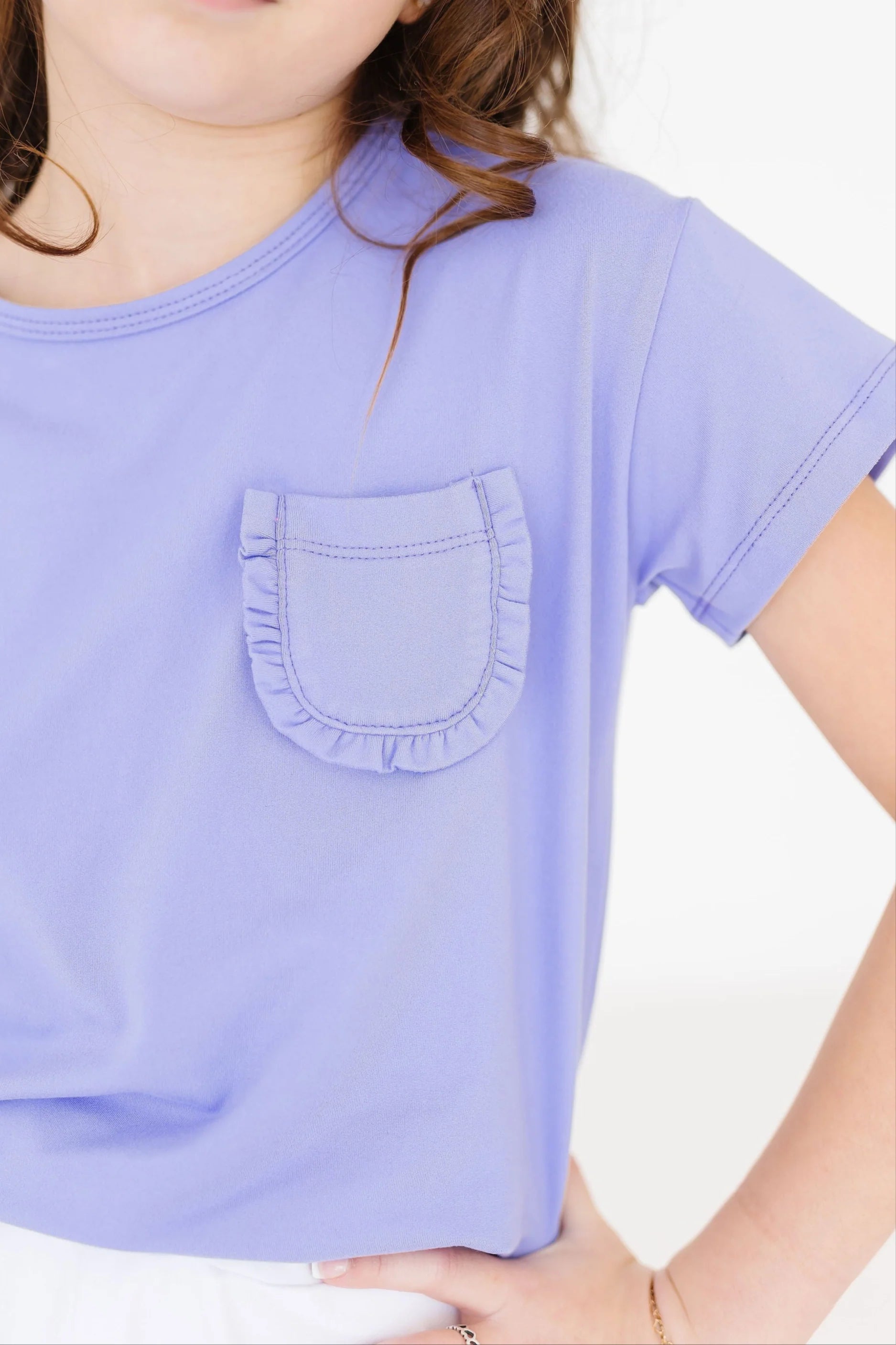 Mini Panther Ruffle Pocket Tee