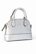 Silver Metallic Girl's Crossbody Purse